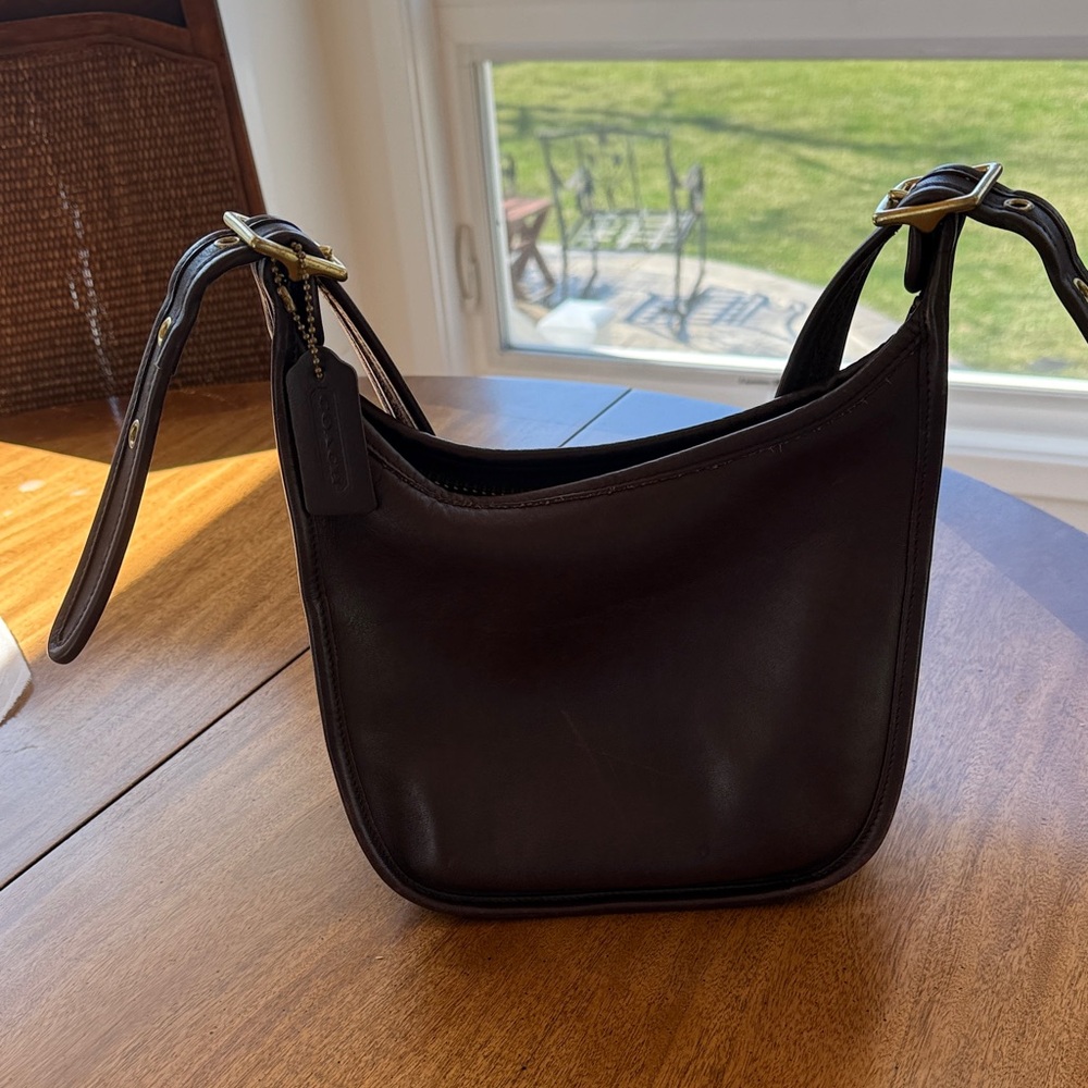 Vintage Coach Leather Shoulder Bag - Merlot